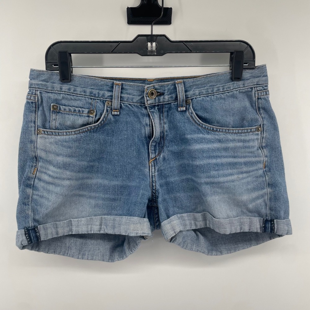 Rag & Bone Denim Shorts Womens 27 Blue Weston Cuffed Jean